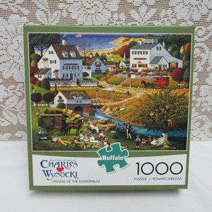 CHARLES WYSOCKI Hound of the Baskervilles JIGSAW PUZZLE 1000 Pieces Americana